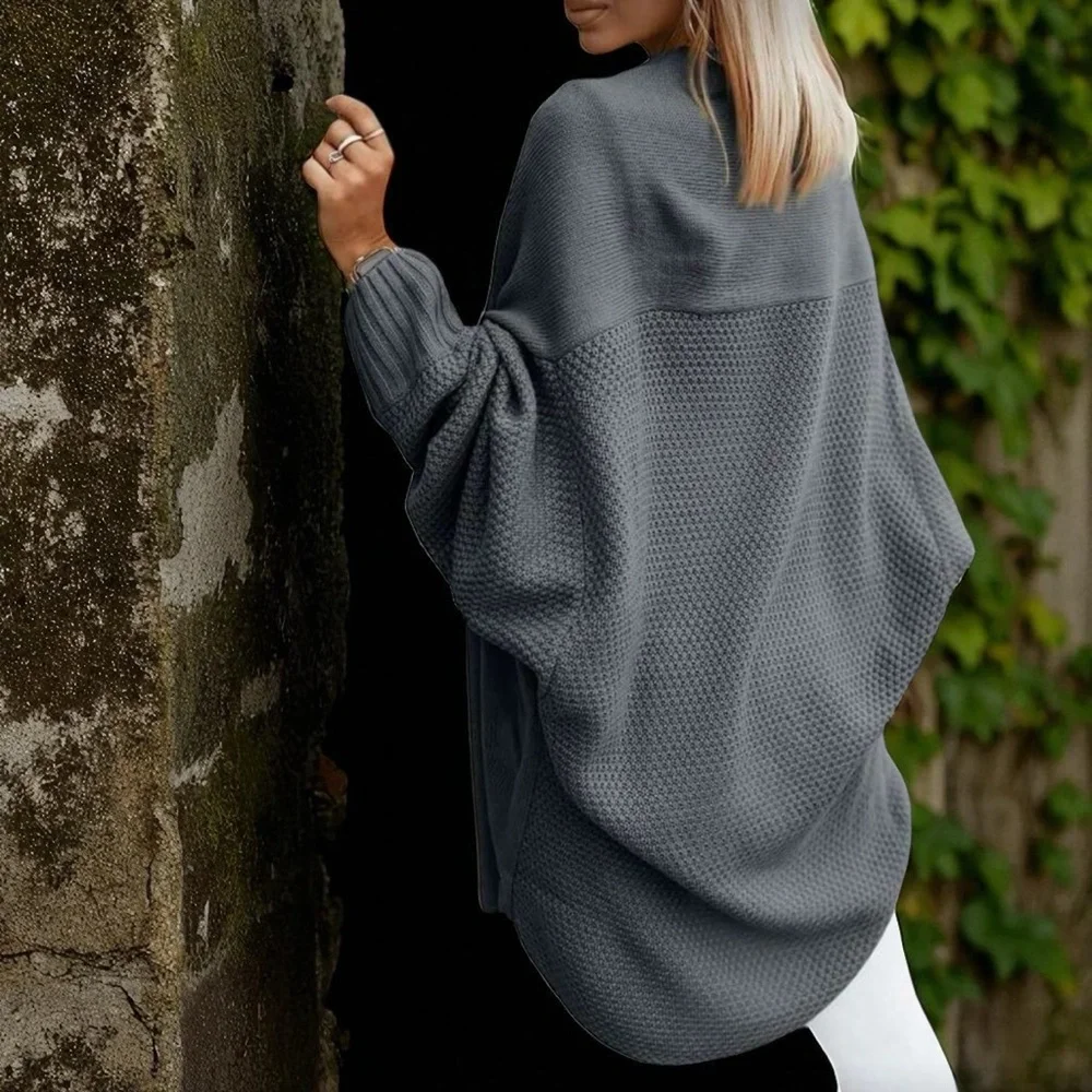 NWT Gray Oversized Knit Cardigan - Picture 3 of 7